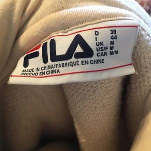 fila sherpa cropped sweatshirt